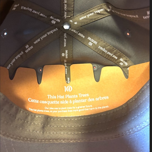 Tentree unisex gray organic cotton embroidered ocean waves dad cap hat NWT - Picture 7 of 8